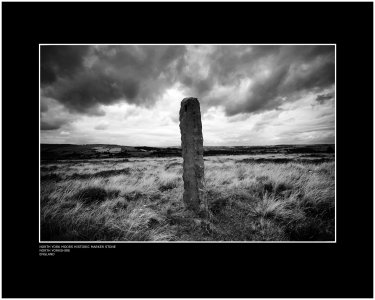 North York Moors historic marker stone at Wheeldale North Yorkshire.jpg