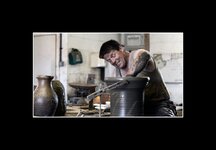 Potter at work Barton Brickworks Lincolnshire.jpg