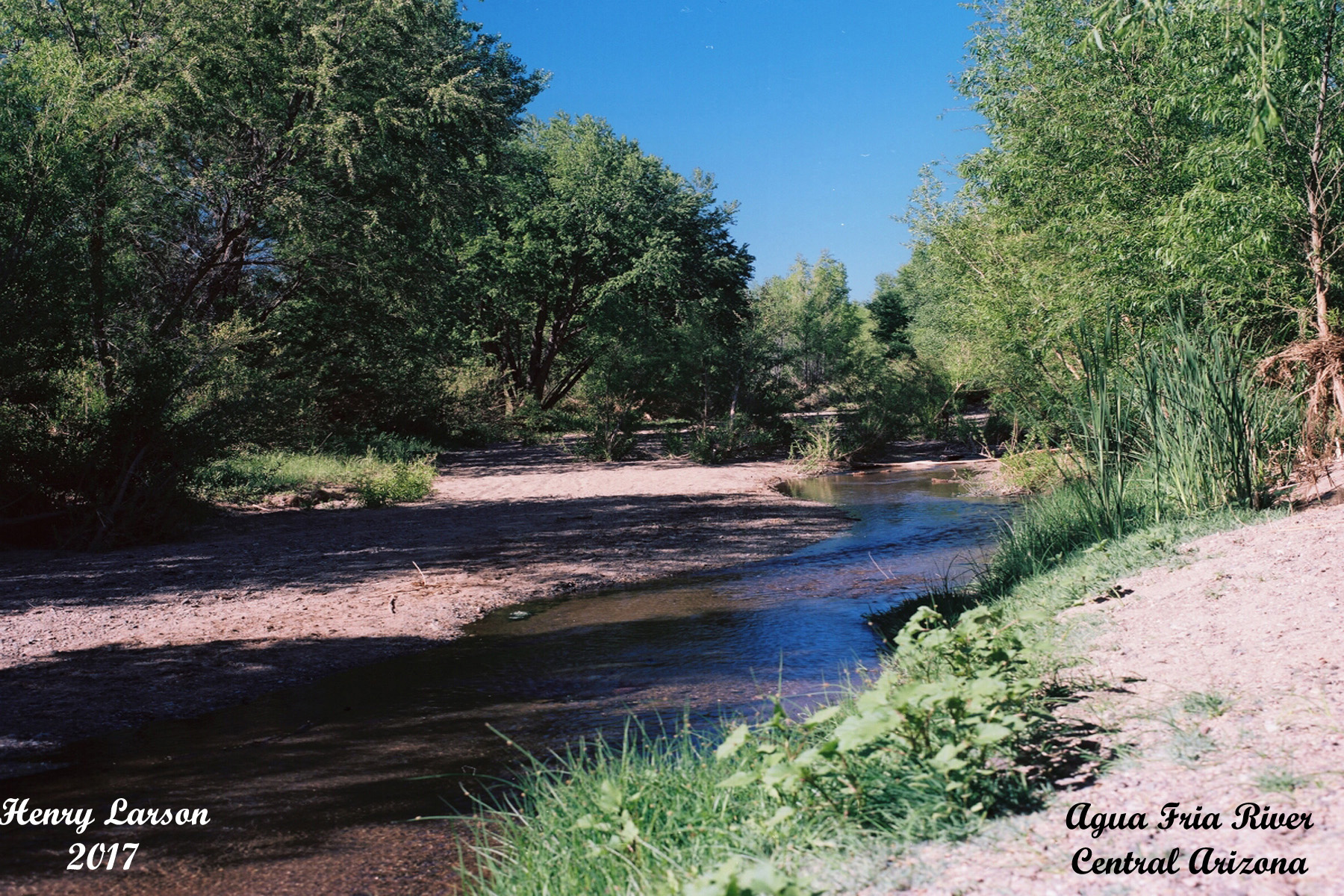 Agua Fria river Central Arizona