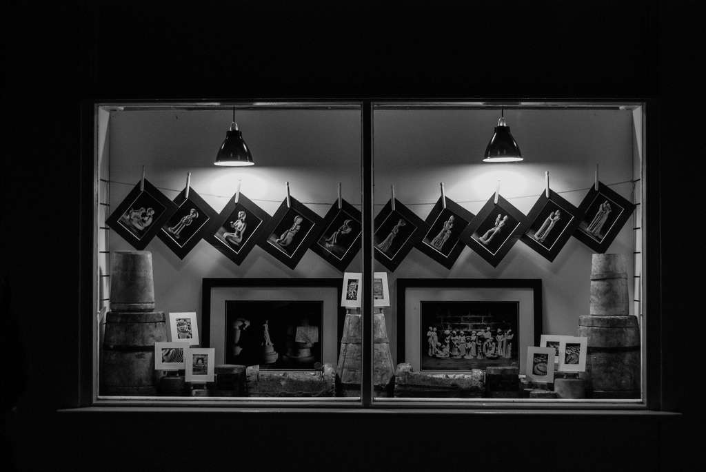 Shop window of photos